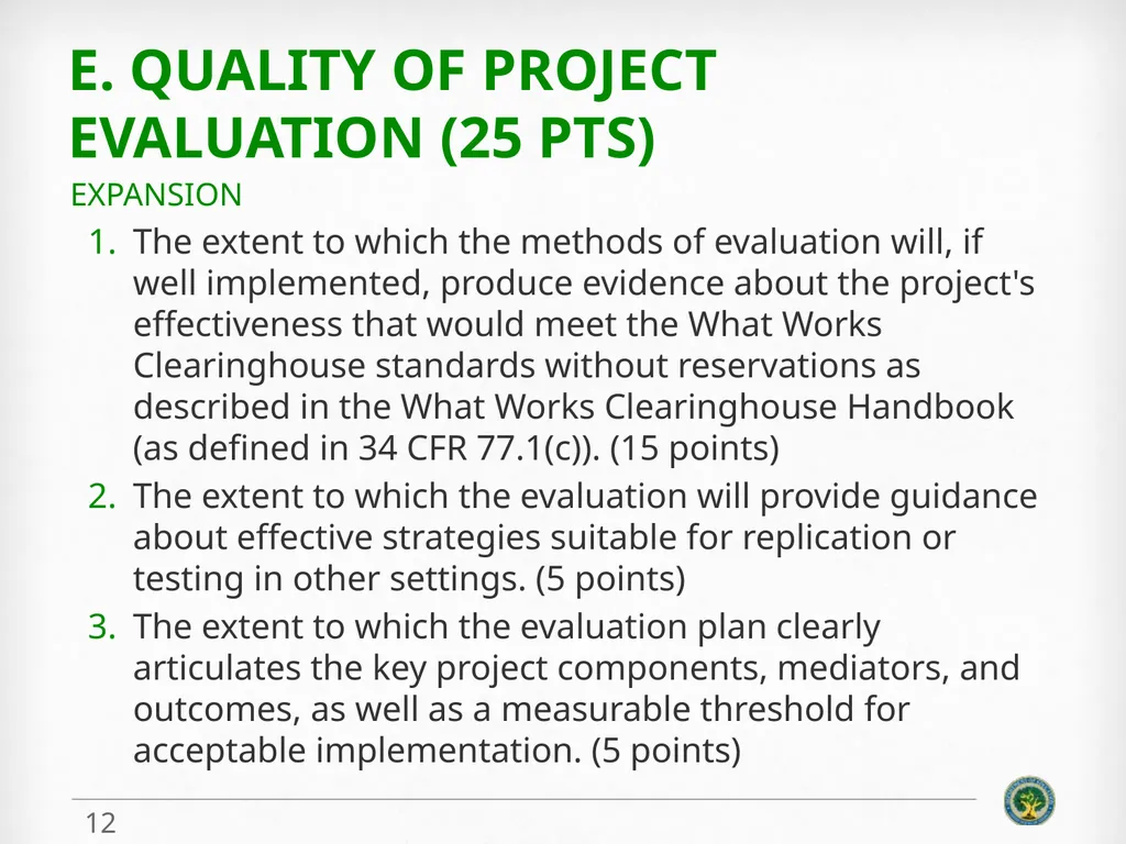 Education Innovation and Research (EIR) Expansion - slide 12 of 19