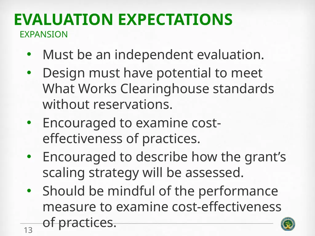 Education Innovation and Research (EIR) Expansion - slide 13 of 19