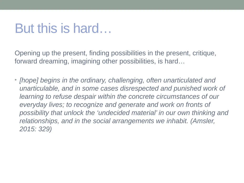 EDUCATION & ‘the FUTURE’ – exploring a problematic - slide 34 of 47