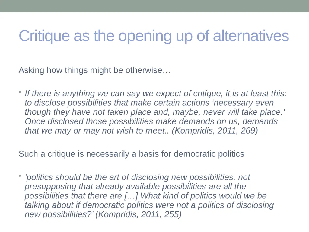 EDUCATION & ‘the FUTURE’ – exploring a problematic - slide 33 of 47