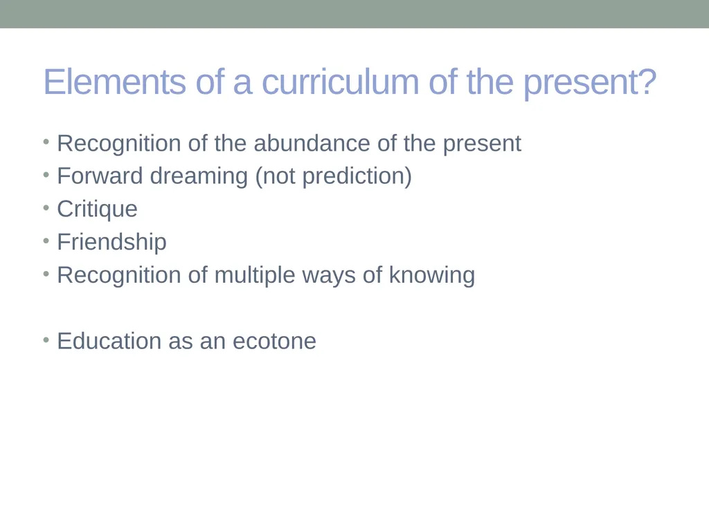 EDUCATION & ‘the FUTURE’ – exploring a problematic - slide 30 of 47