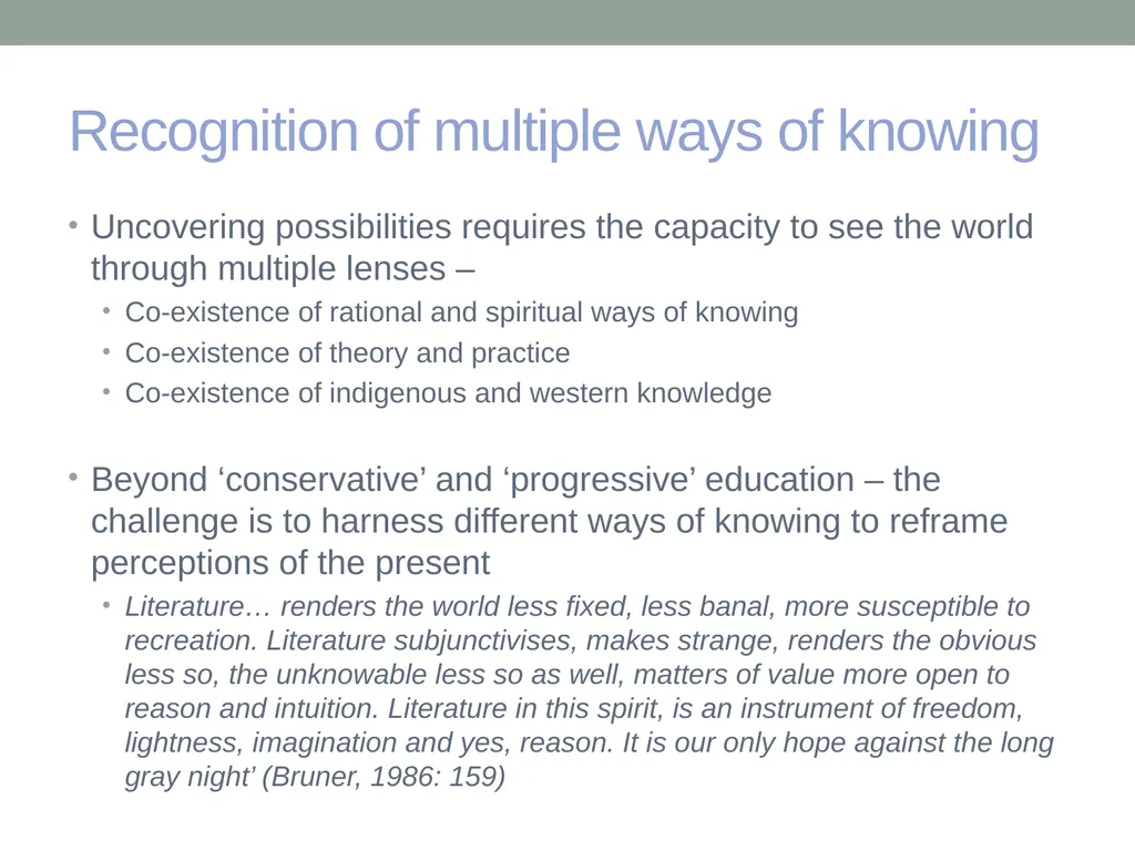 EDUCATION & ‘the FUTURE’ – exploring a problematic - slide 36 of 47