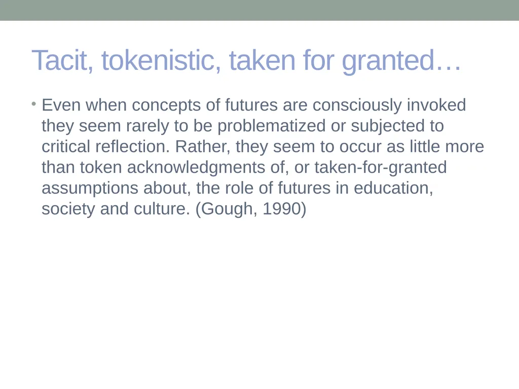 EDUCATION & ‘the FUTURE’ – exploring a problematic - slide 18 of 47
