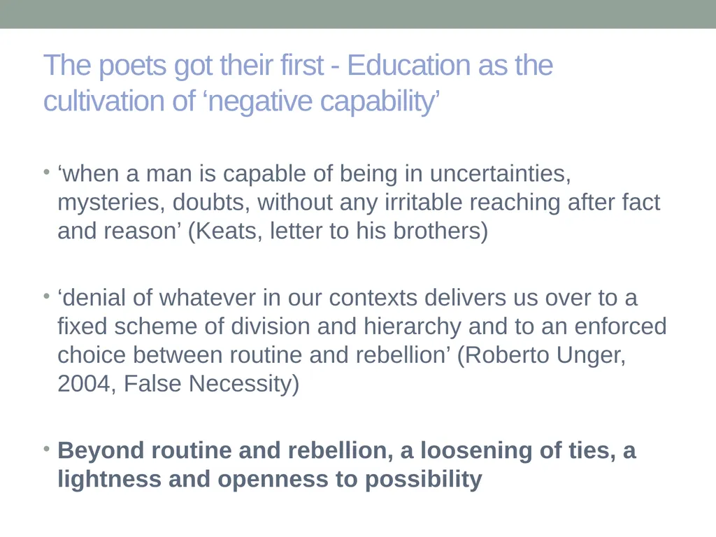 EDUCATION & ‘the FUTURE’ – exploring a problematic - slide 25 of 47