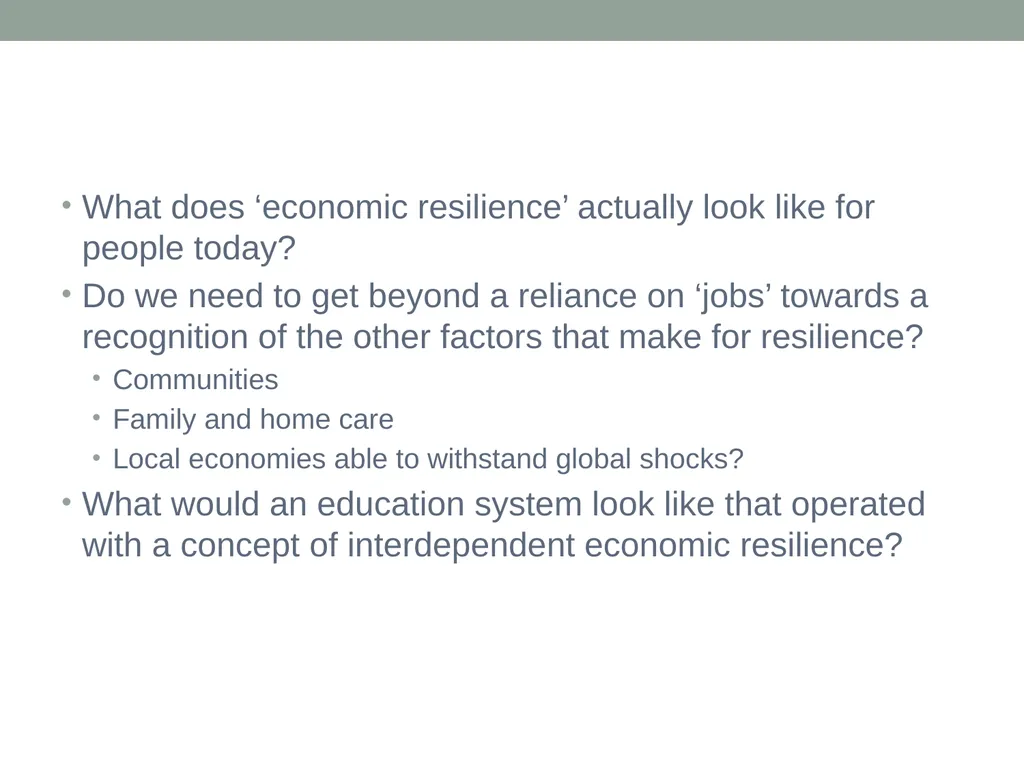 EDUCATION & ‘the FUTURE’ – exploring a problematic - slide 12 of 47