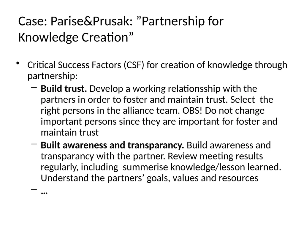 Lecture 4: Organizational Learning and Learning - slide 53 of 54
