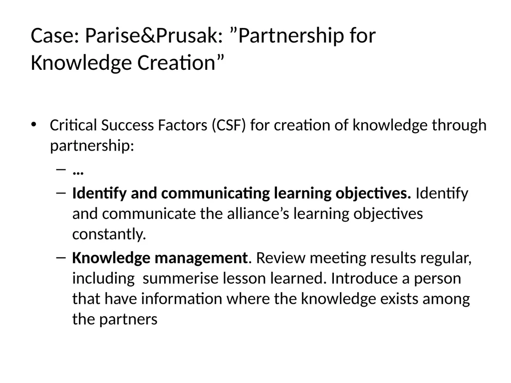 Lecture 4: Organizational Learning and Learning - slide 54 of 54