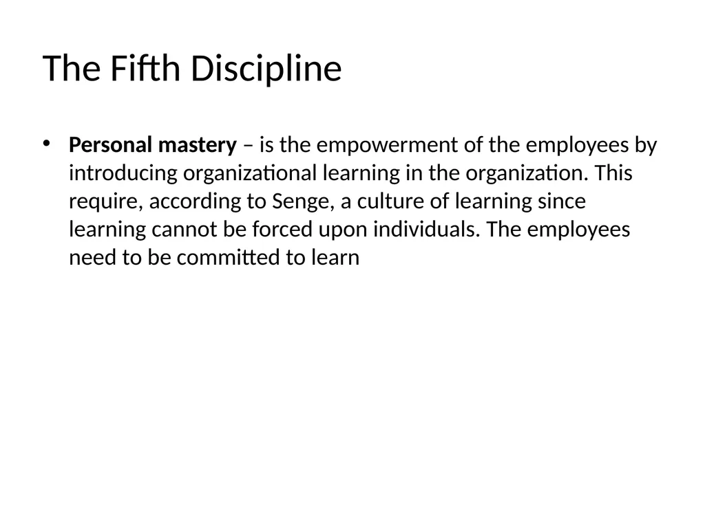 Lecture 4: Organizational Learning and Learning - slide 45 of 54