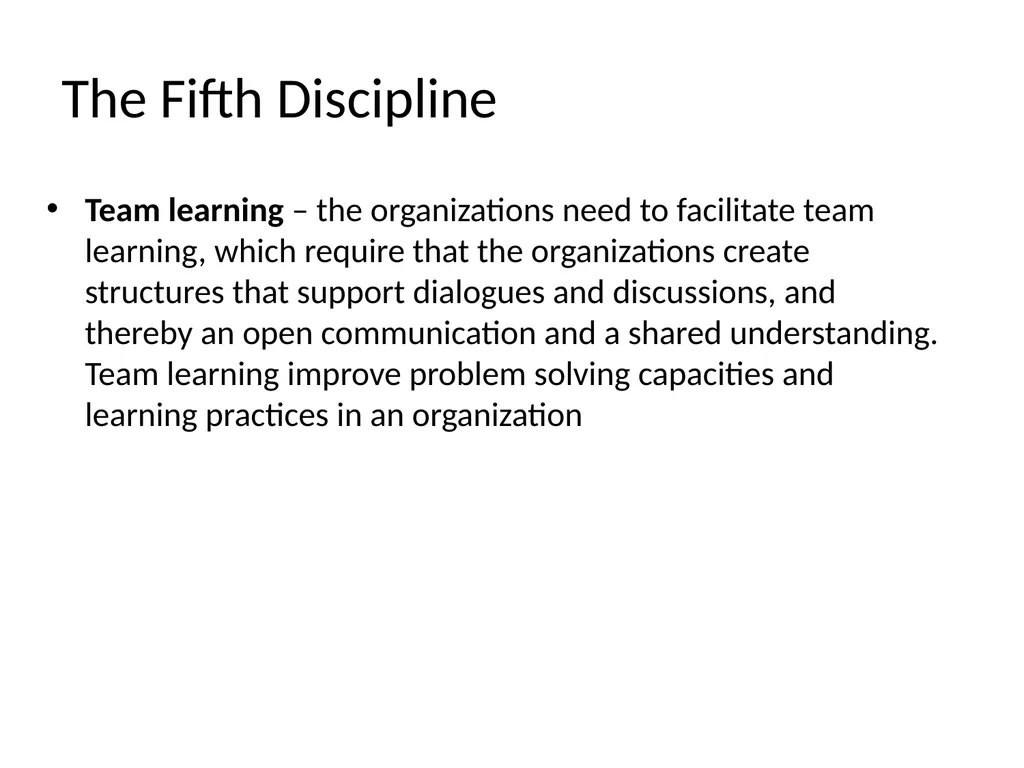 Lecture 4: Organizational Learning and Learning - slide 48 of 54