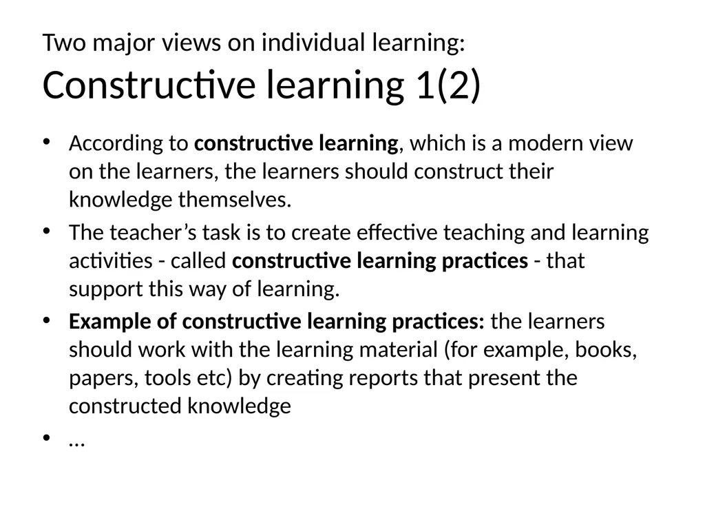 Lecture 4: Organizational Learning and Learning - slide 5 of 54