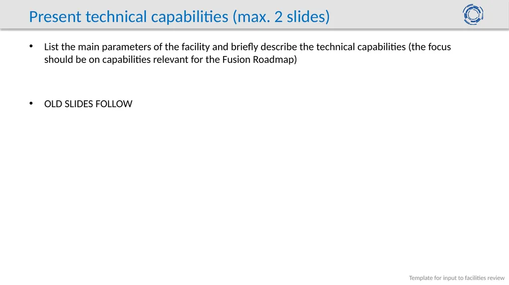 Template for Facilities Review Bureau | 10 March - slide 4 of 12