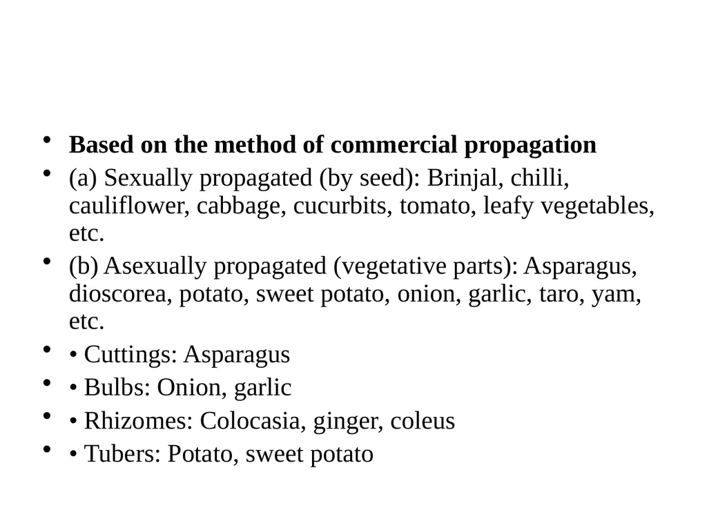 DAY 3 Classification of vegetable crops If the - slide 4 of 11
