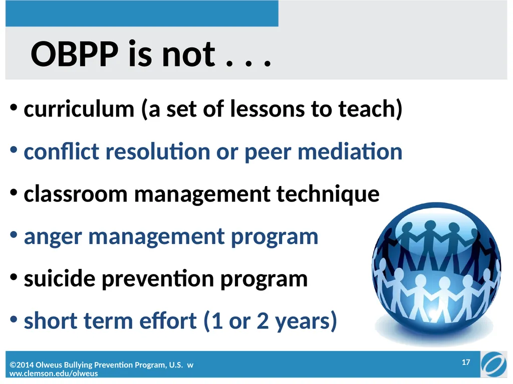 Penn London Elementary School Olweus Committee: - slide 17 of 22