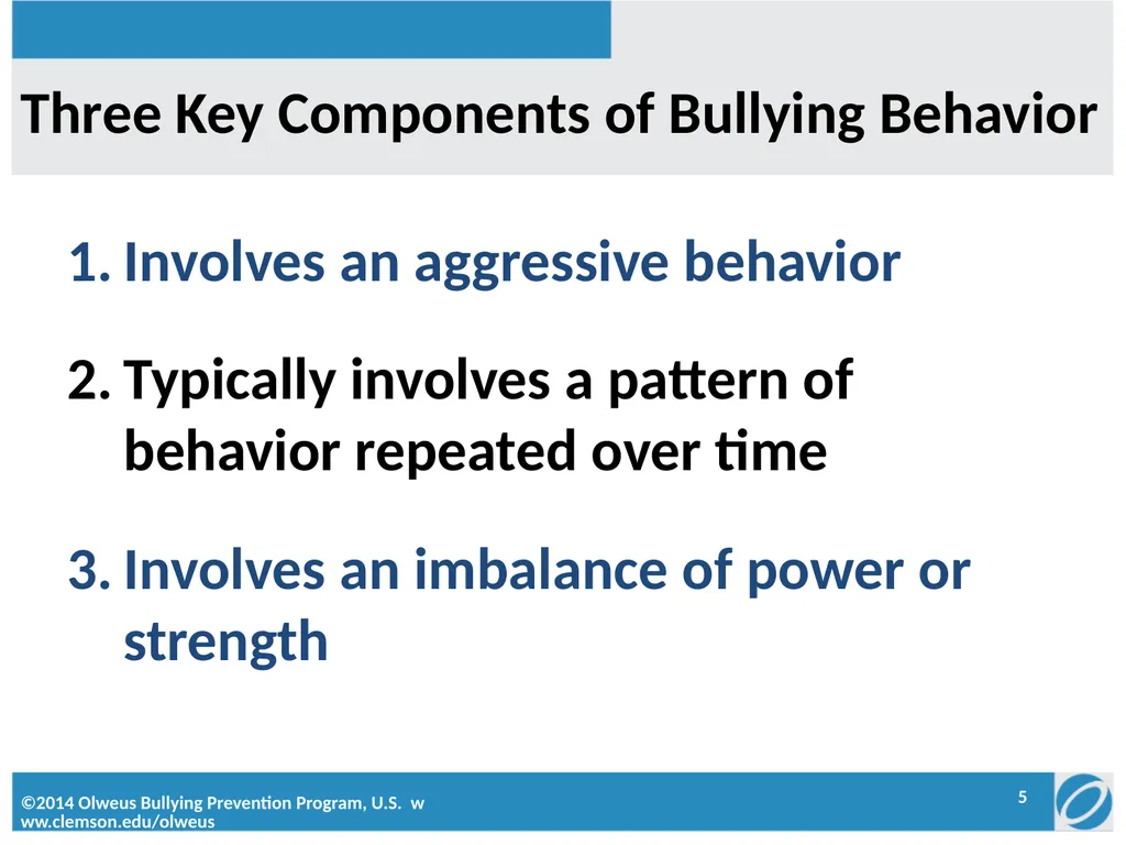 Penn London Elementary School Olweus Committee: - slide 5 of 22