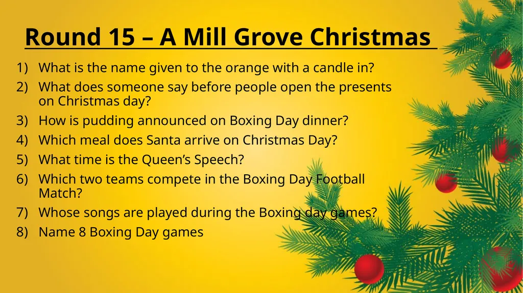 Mill Grove Christmas Day Games 2020 Following - slide 18 of 20