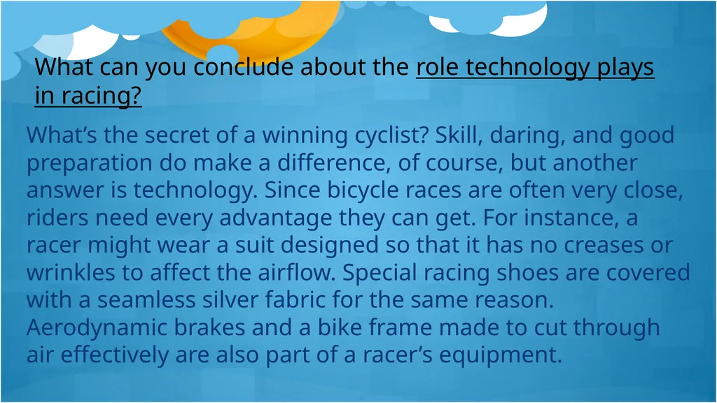 Drawing Conclusions Conclusions should be clearly - slide 4 of 6