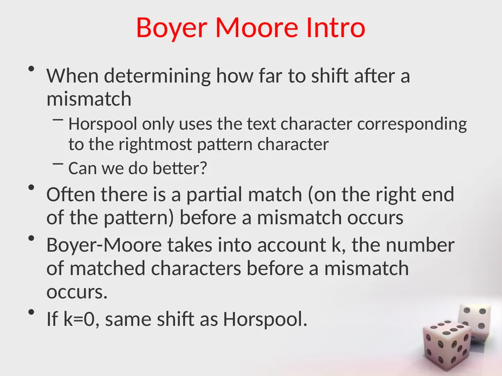 MA/CSSE 473 Day 25 Student questions String search - slide 14 of 20