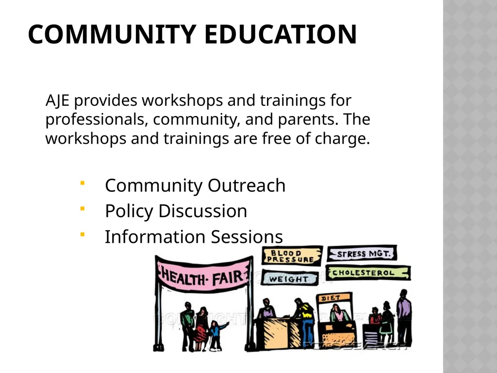 Overview of Advocates for Justice and Education - slide 9 of 18
