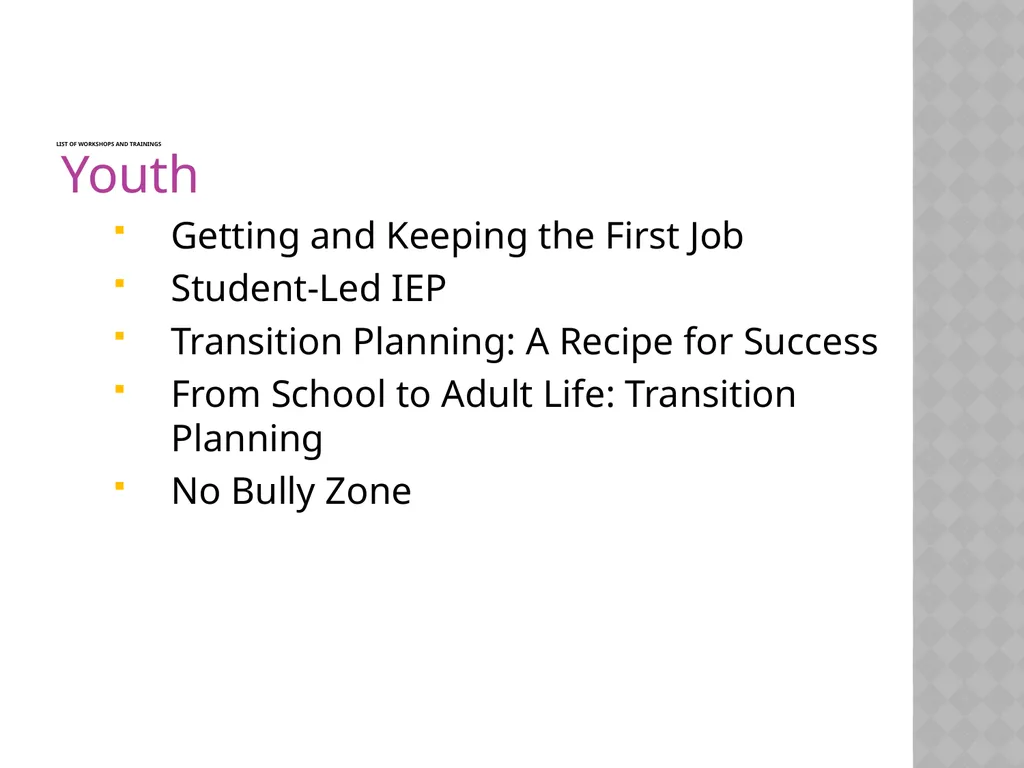 Overview of Advocates for Justice and Education - slide 16 of 18