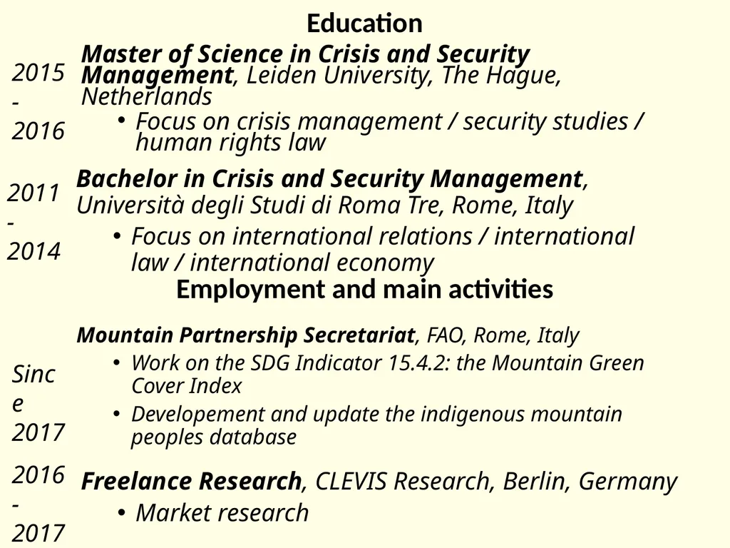 Personal presentation Fabio Parisi Mountain - slide 2 of 7