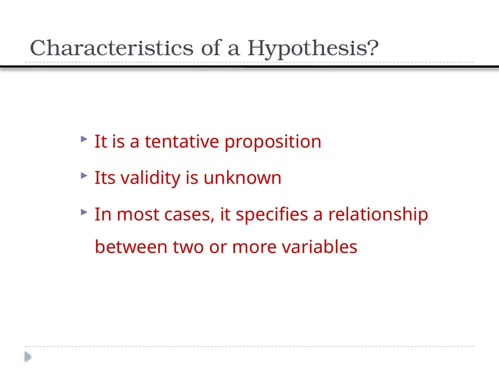 Constructing Hypothesis Week 7 Department of RS - slide 8 of 22