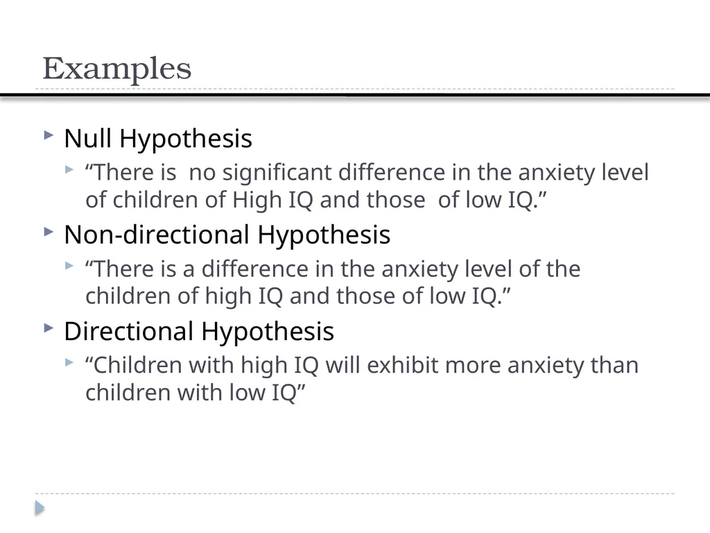 Constructing Hypothesis Week 7 Department of RS - slide 14 of 22