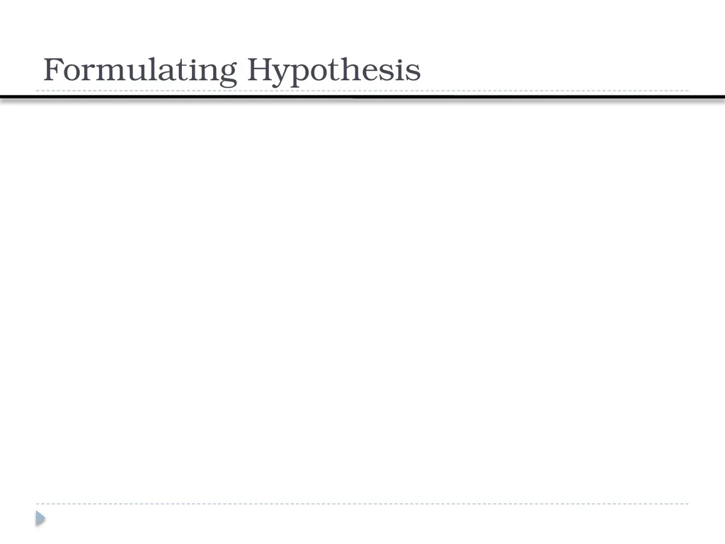 Constructing Hypothesis Week 7 Department of RS - slide 16 of 22