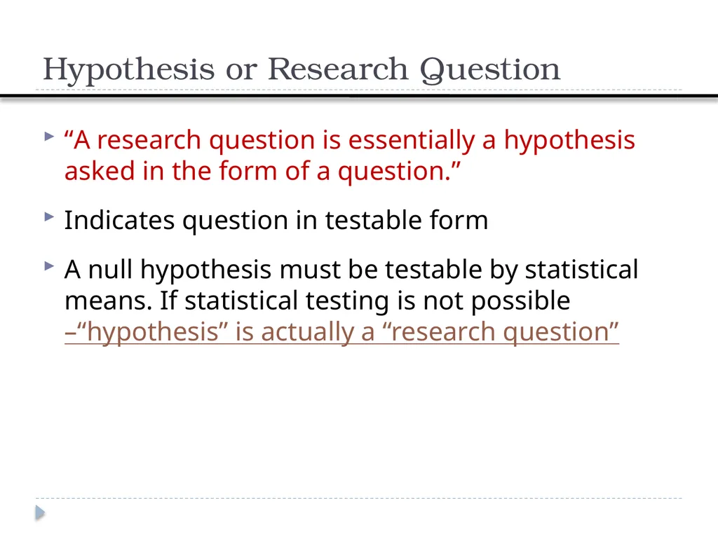 Constructing Hypothesis Week 7 Department of RS - slide 4 of 22