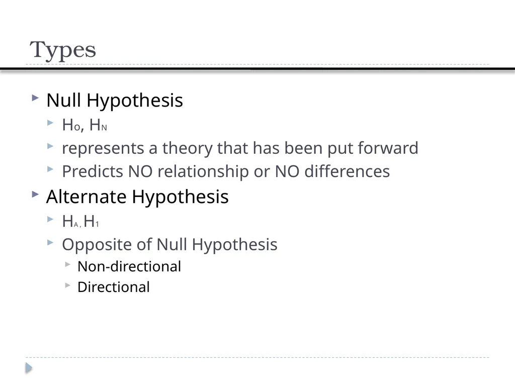 Constructing Hypothesis Week 7 Department of RS - slide 13 of 22
