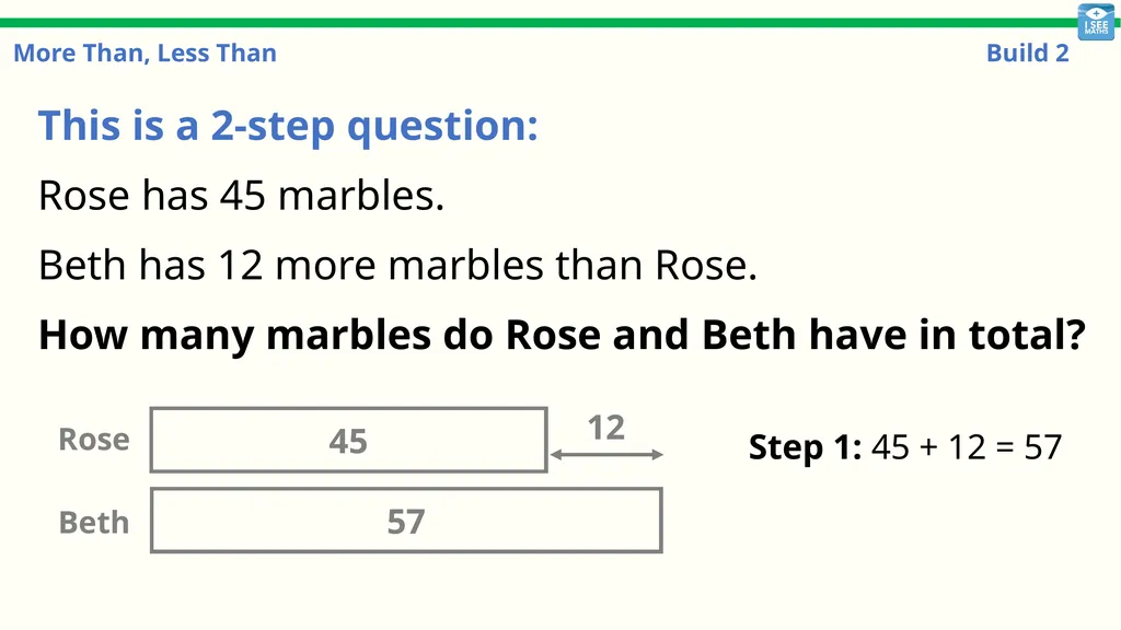 More Than, Less Than Build 1 More Than, Less Than: - slide 27 of 29