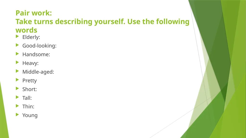 Lesson Two: I Am Tall And Thin Asking about - slide 4 of 7