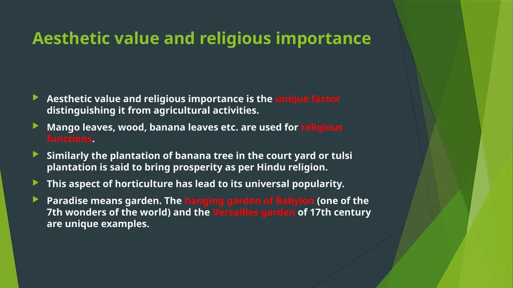 HORTICULTURE What is Horticulture ? Horticulture - slide 24 of 30
