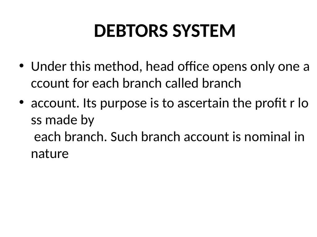 Branch Account Introduction: Branch Account A - slide 6 of 20
