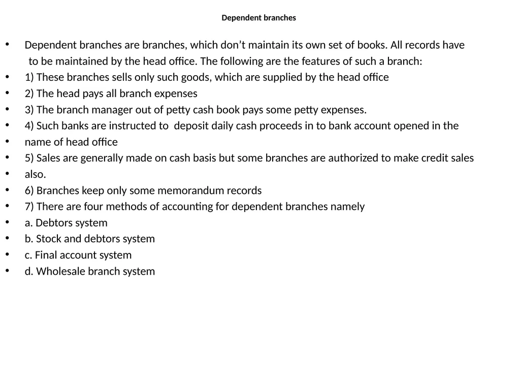 Branch Account Introduction: Branch Account A - slide 5 of 20
