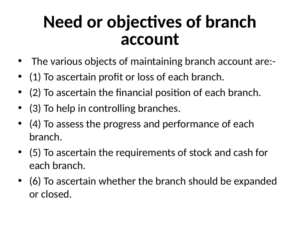 Branch Account Introduction: Branch Account A - slide 3 of 20