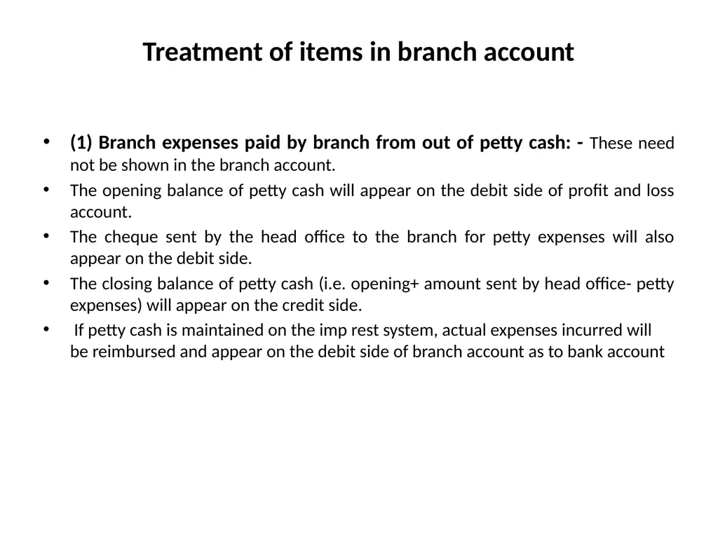 Branch Account Introduction: Branch Account A - slide 10 of 20