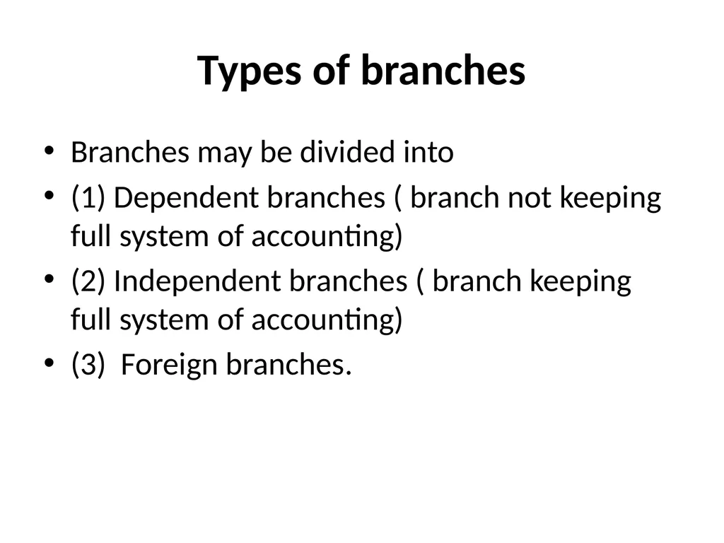 Branch Account Introduction: Branch Account A - slide 4 of 20