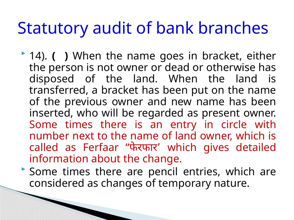 Audit of Agricultural and other priority sector - slide 58 of 136