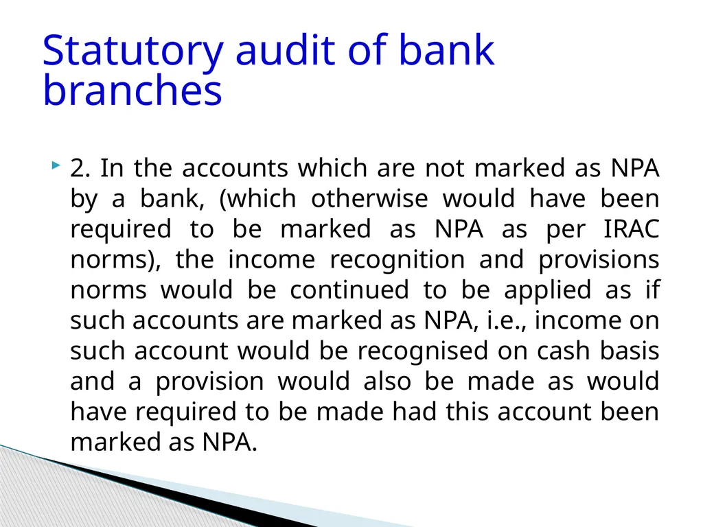 Audit of Agricultural and other priority sector - slide 96 of 136