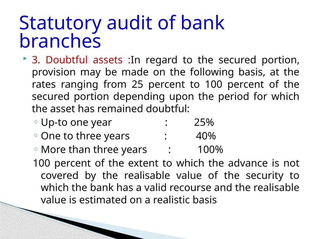 Audit of Agricultural and other priority sector - slide 87 of 136