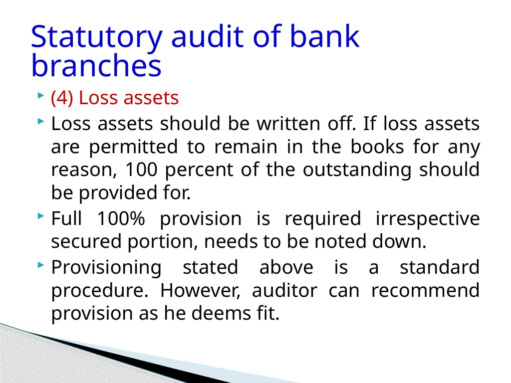 Audit of Agricultural and other priority sector - slide 88 of 136