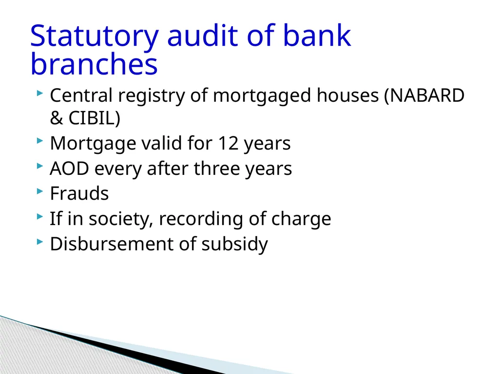 Audit of Agricultural and other priority sector - slide 126 of 136