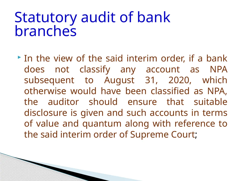 Audit of Agricultural and other priority sector - slide 95 of 136