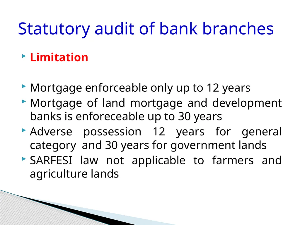 Audit of Agricultural and other priority sector - slide 74 of 136