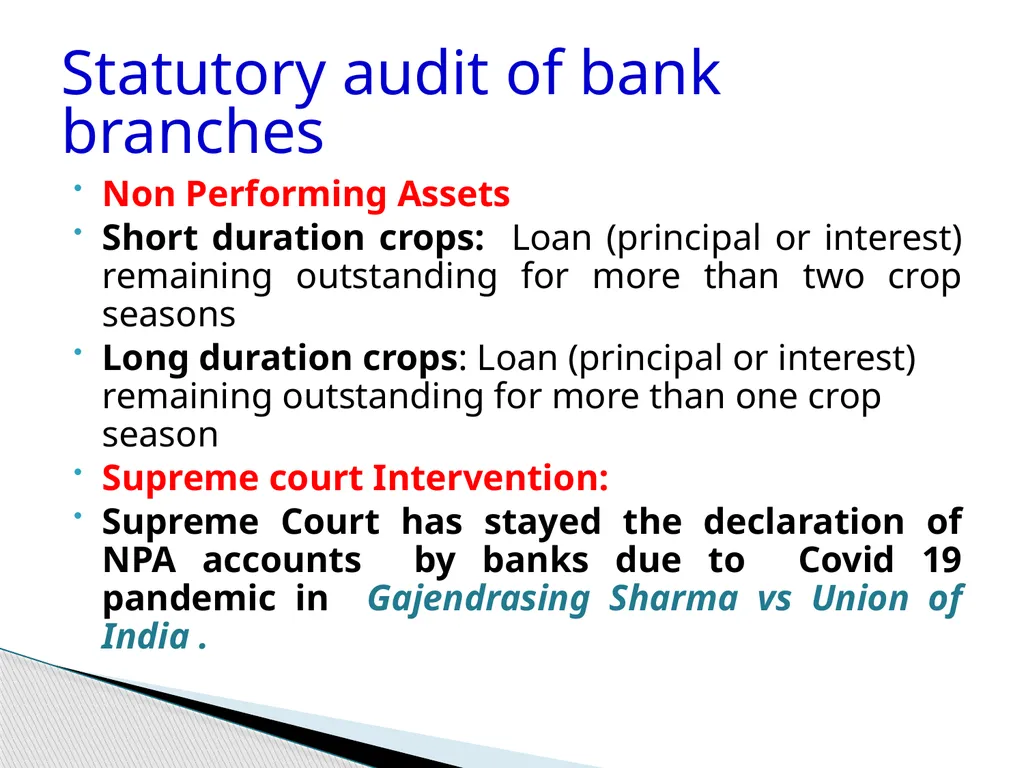 Audit of Agricultural and other priority sector - slide 93 of 136