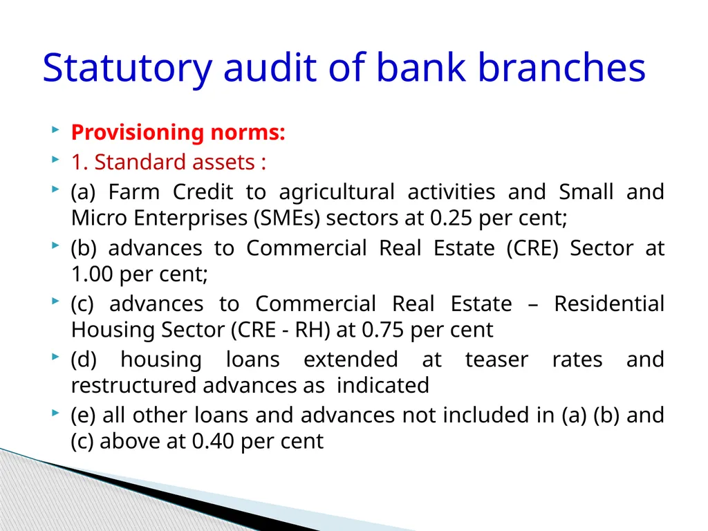 Audit of Agricultural and other priority sector - slide 85 of 136