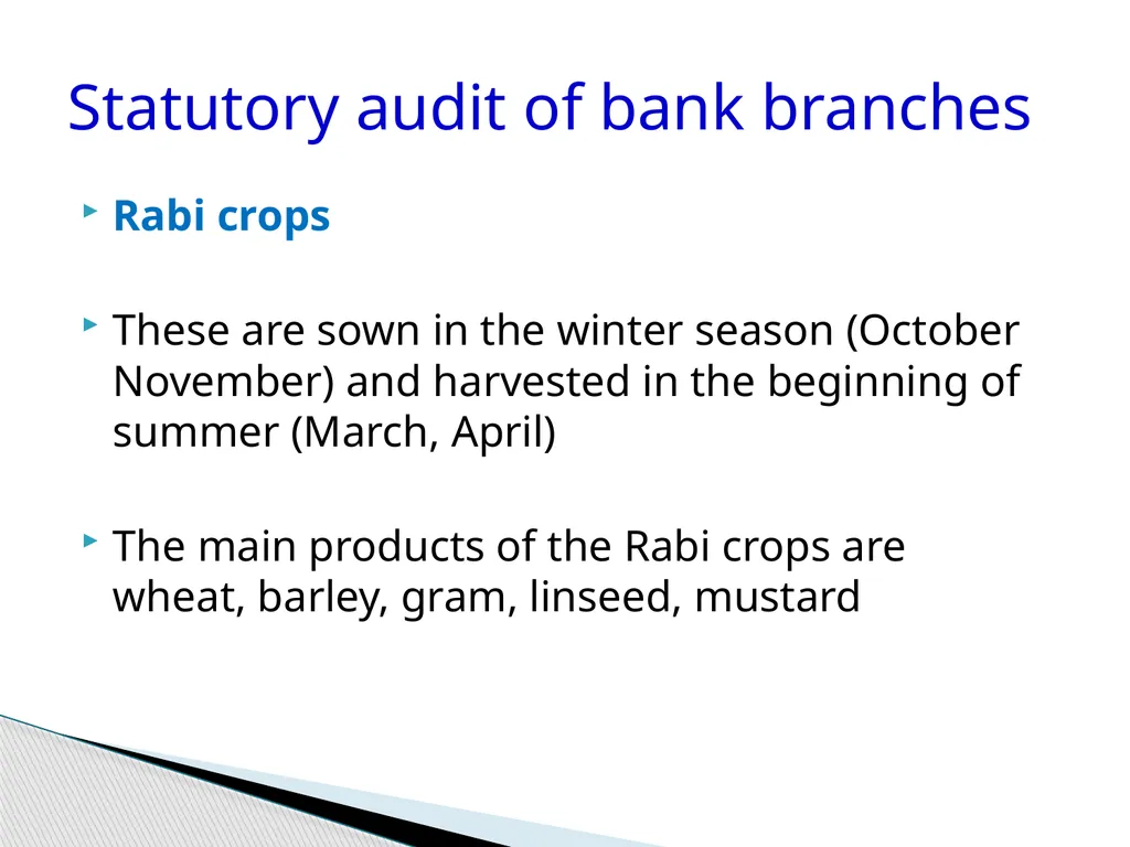 Audit of Agricultural and other priority sector - slide 41 of 136
