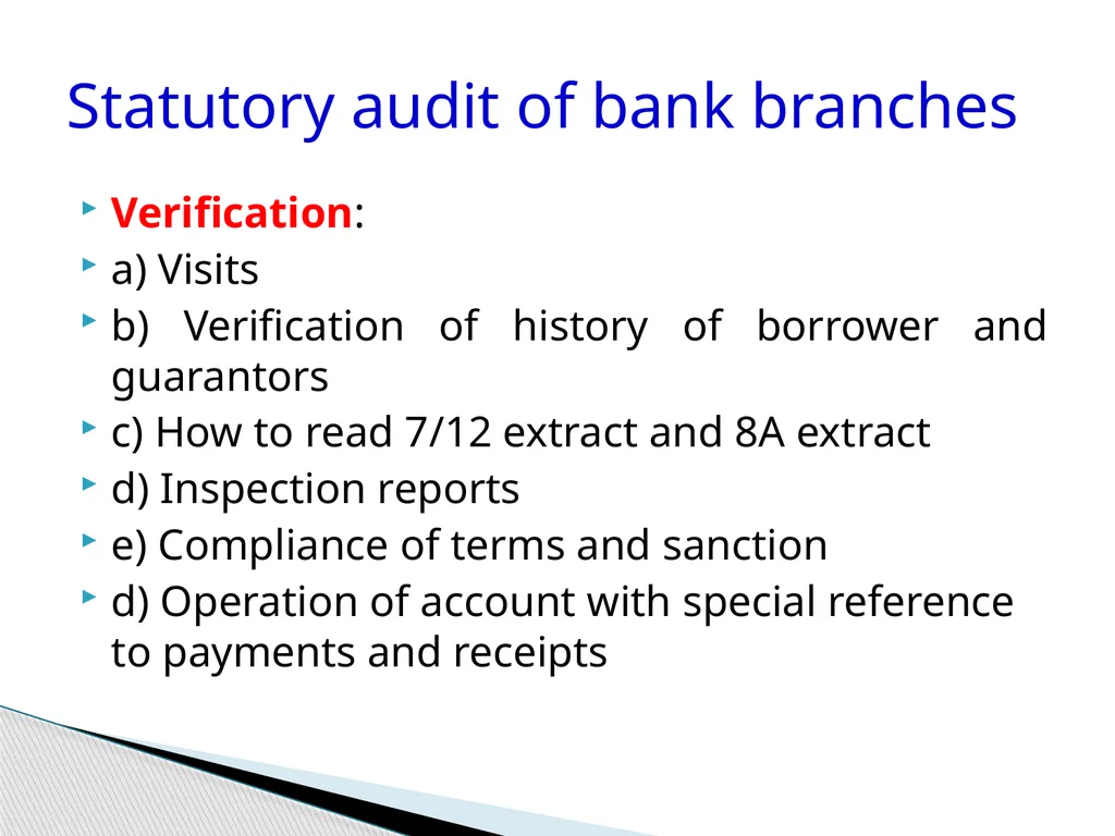 Audit of Agricultural and other priority sector - slide 48 of 136