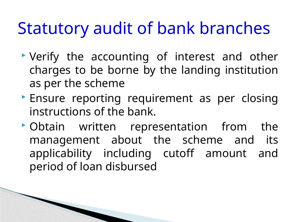 Audit of Agricultural and other priority sector - slide 47 of 136