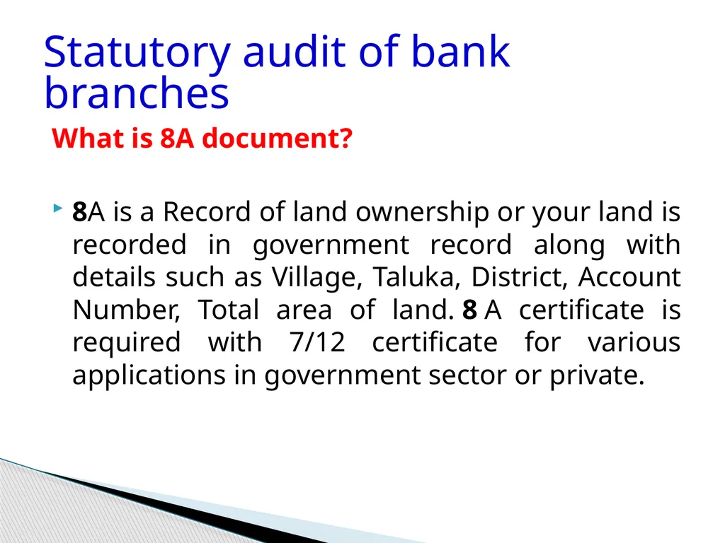 Audit of Agricultural and other priority sector - slide 51 of 136